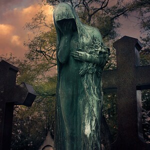Sorrowful Paris Cemetery Photography image 1