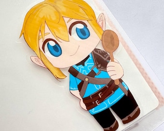 Link Chibi Clear PET Vinyl Sticker | The Legend of Zelda Fan Merch