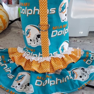 Miami dolphins football dog dress