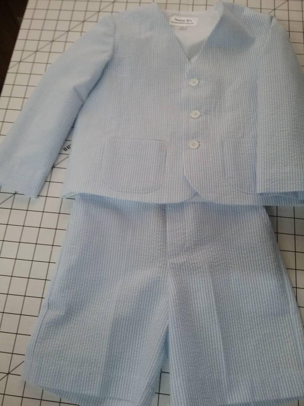 Seersucker Jacket Complete Khaki Seersucker Eton Suit, Ring Bearer - Main Image