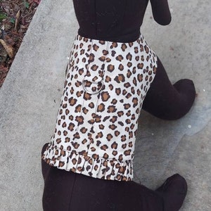 Animal print harness
