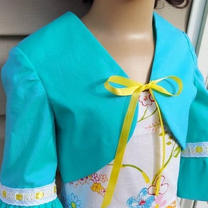 REDUCED!! READY to ship Size 4 only sundress shrug jacket perfect Easter