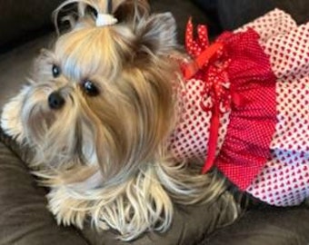 Hearts and dots Valentine dress