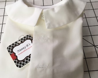 Boys/girls short or long sleeved shirt for Eton suit,weddings,ringbearer,Easter