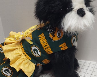 Green bay packers dog dress