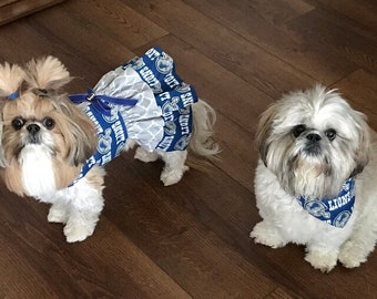 Detroit Lions dog dress