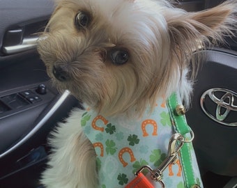 Saint Patricks harness for small dogs