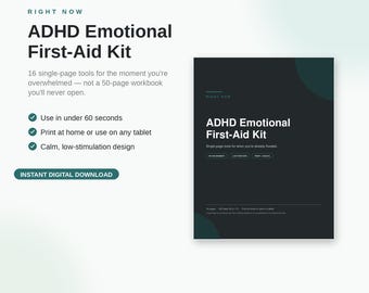 Zestaw pierwszej pomocy dla osób z ADHD
