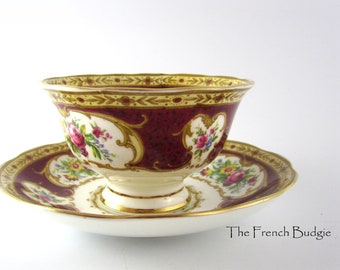 Royal Albert "LADY HAMILTON" Open suikerpot met schotel Gemaakt in ENGELAND