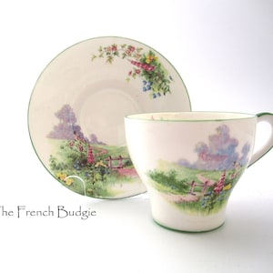 Bell "MEADOWSIDE" Vintage Teacup and Saucer Set Made in ENGLAND Tea Cup