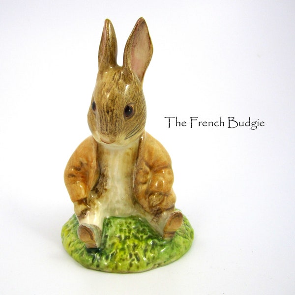 Royal Albert's Beatrix Potter Benjamin Bunny Sat on a Bank  Figurine Made in England