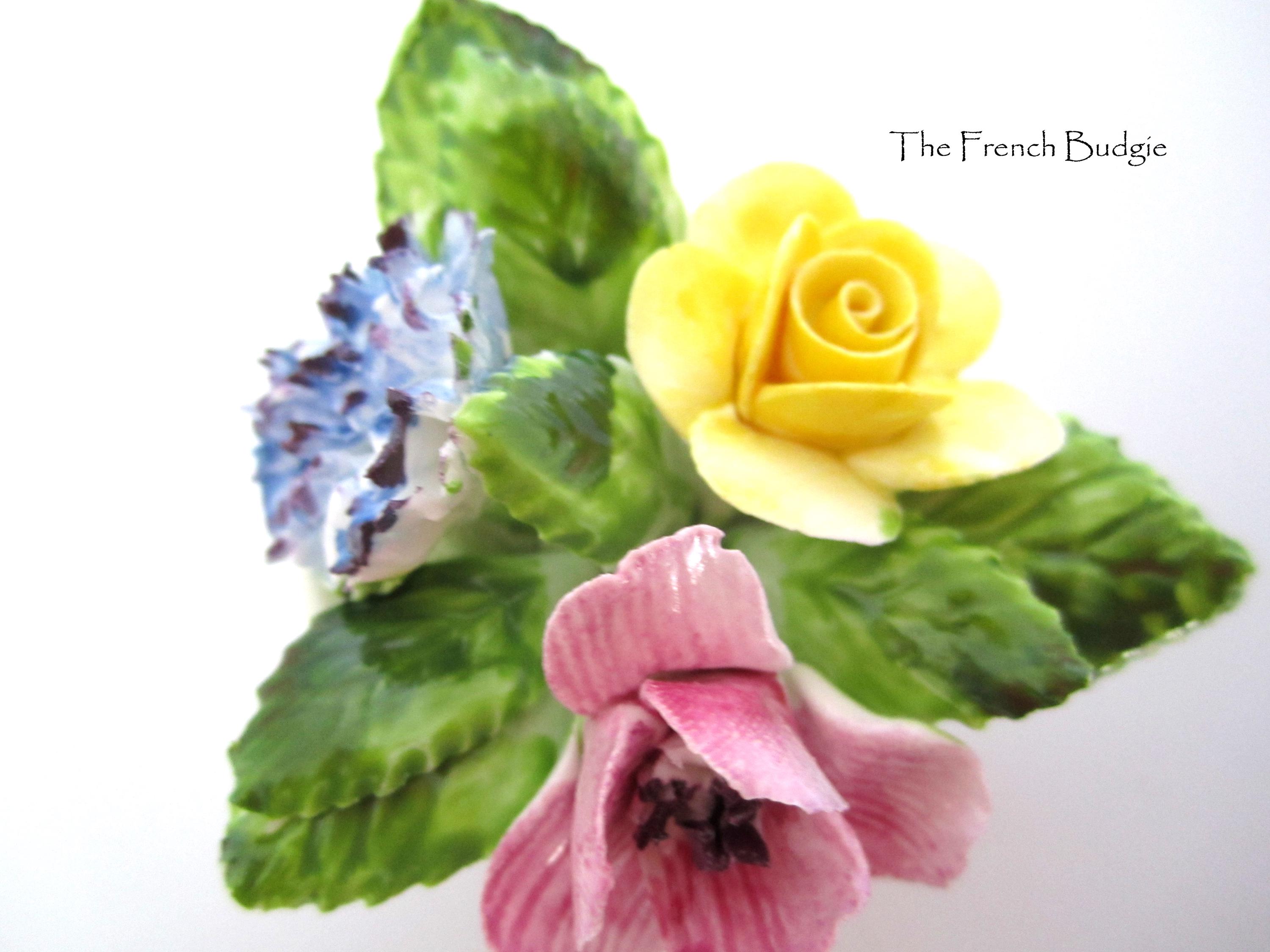 Royal Adderley Floral Bone China Ornament Made in ENGLAND - Etsy