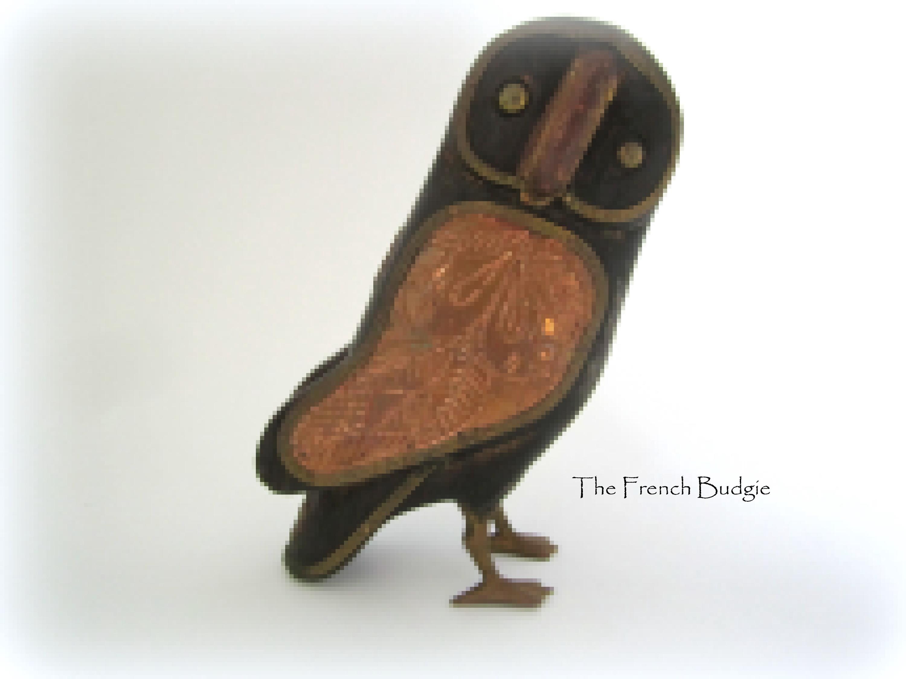 Dessous de plat hibou en laiton vintage, support hibou en
