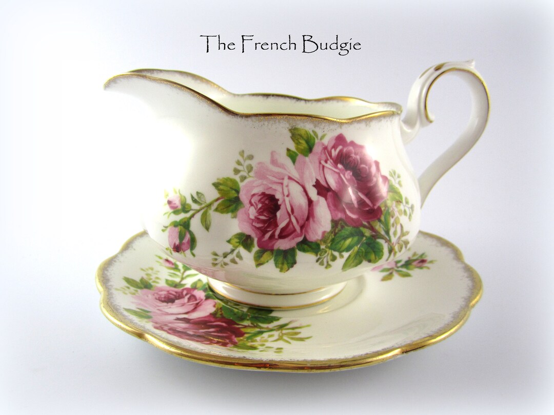 Royal Albert Pink Rose american Beauty Gravy Boat Etsy