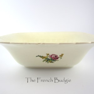 Spode Jewel Copeland Beautiful "HEATH and  ROSE" Deep Square Serving Dish Made in ENGLAND Bowl