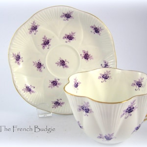 SHELLEY ヴィンテージ ティーカップ ピンク オーキッド イギリス製