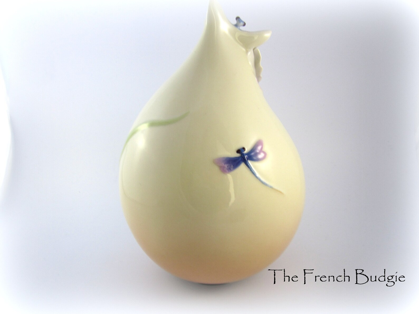 FRANZ Porcelain Dragonfly Vase Etsy