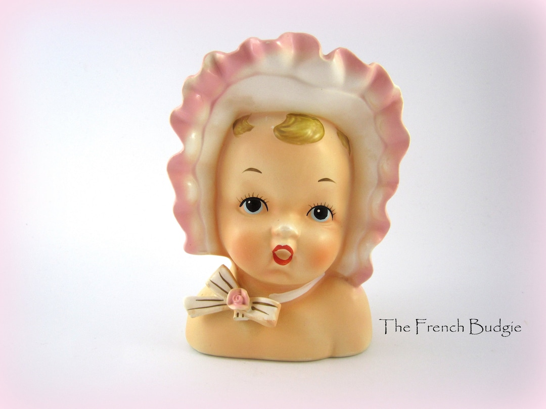Kitsch Baby Original RUBENS Adorable Vintage Kitsch Baby Girl Planter Vase , Made ...