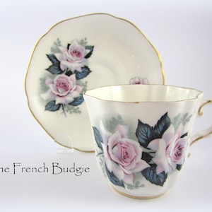 Royal Grafton Pink  Roses teacup and saucer set Made in ENGLAND Tea Cup