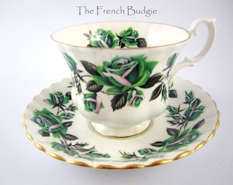 Royal Albert Grasmere Vintage Teacup and Saucer from Lakeside Series, Made in ENGLAND Tea Cup