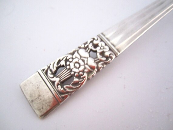 ヴィンテージ コミュニティ パターン シルバー プレート ケーキ