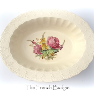 Spode Jewel Copeland Beautiful "HEATH and  ROSE" Deep Serving Dish Made in ENGLAND Bowl