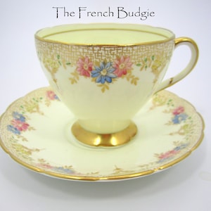 Foley Vintage Teacup and Saucer Set Made in ENGLAND Tea Cup