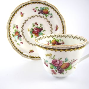 Spode Copland ROCKINGHAM Xícara de chá e pires vintage feitos na INGLATERRA Xícara de chá