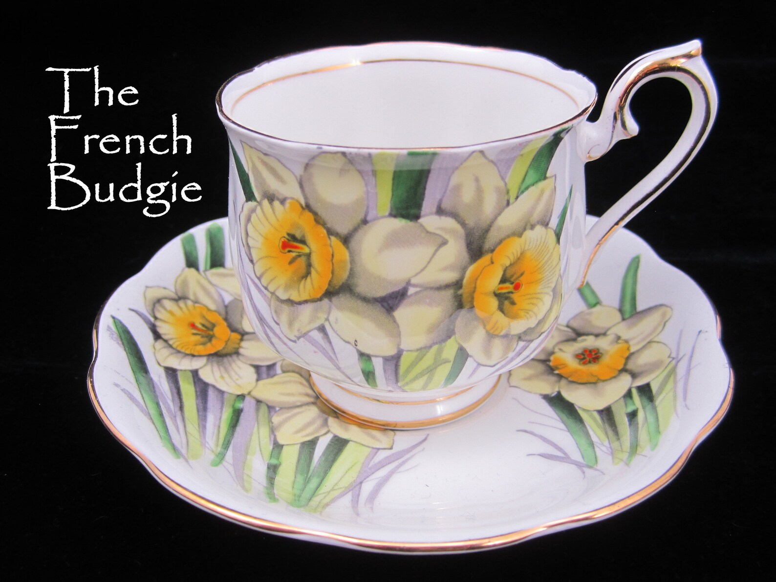 Royal Albert Yellow Daffodil Teacup and Saucer Set Made in Etsy