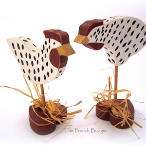 Vintage wooden Rustic Farmhouse chickens/Rooster