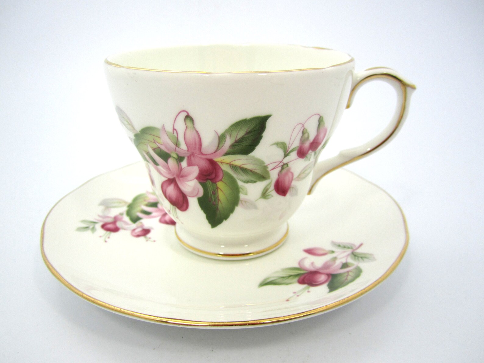 Duchess Fine Bone China Vintage Pink Fuchsia's Teacup and Etsy