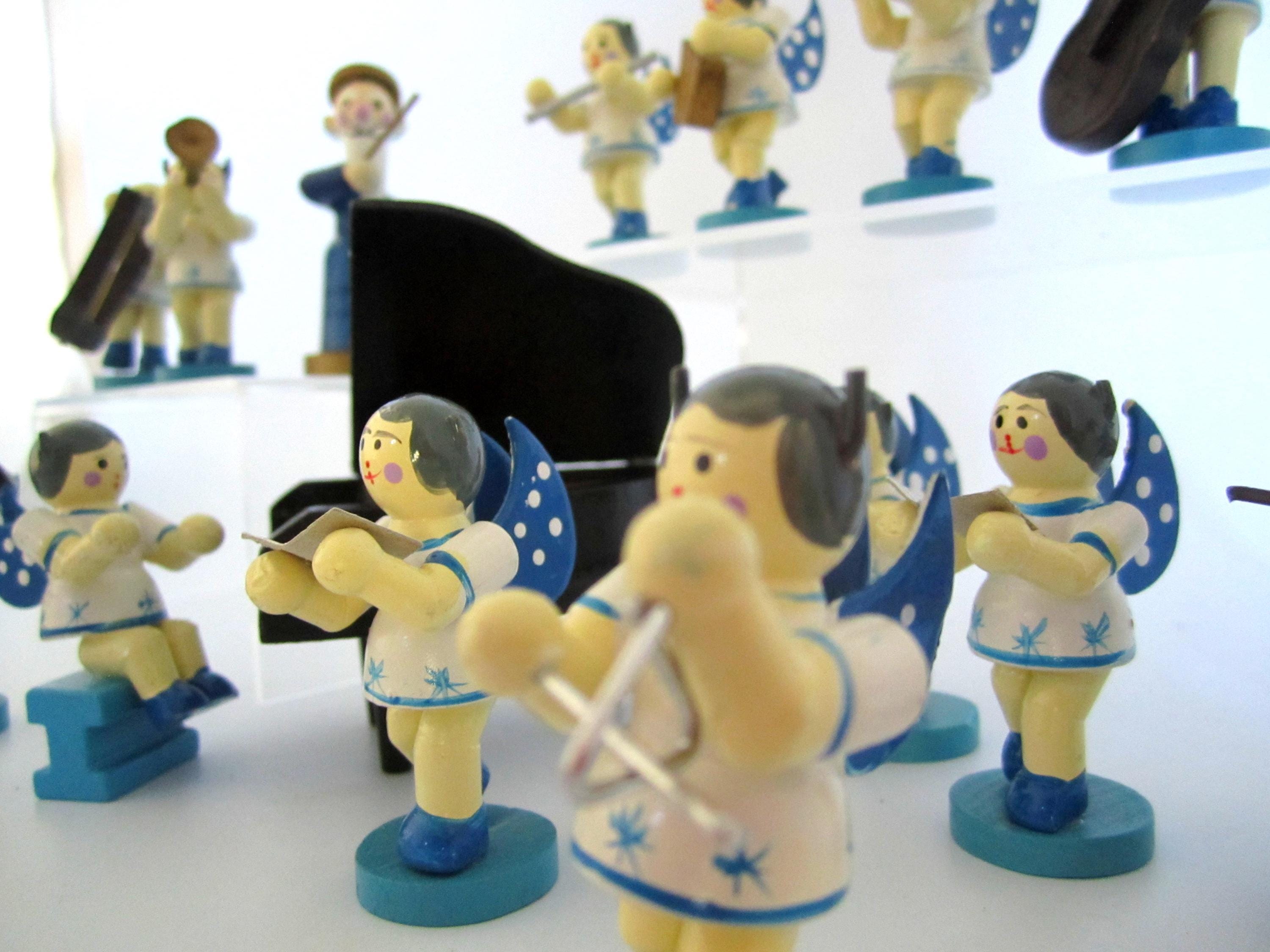 Vintage 15 Piece German Wooden Angel Choir Engel Orchestra - Etsy