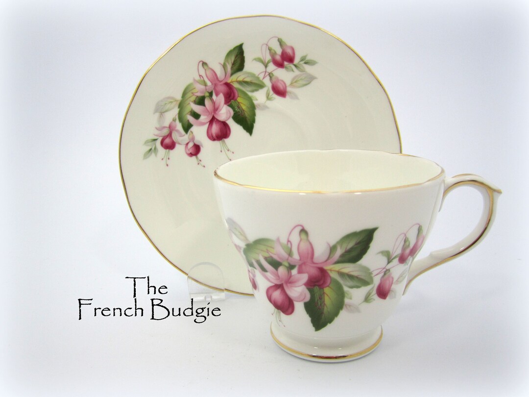 Duchess Fine Bone China Vintage Pink Fuchsia's Teacup and Etsy