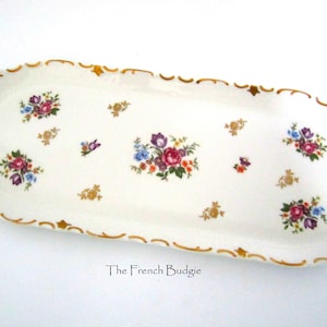 Vintage Reichenbach Porcelain Cake tray, Sandwich tray Made in Reichenbach Germany