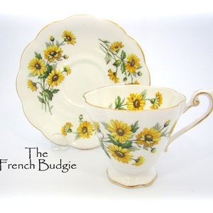 Royal Standard Brown eyed Susan Vintage Teacup and Saucer set Made in England Tea Set