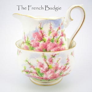 Royal Albert Blossom Time Sahne und Zucker Set Made in ENGLAND