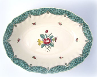 Royal Doulton "LOWESTOFT BOUQUET Oval Bowl 10.25 inches