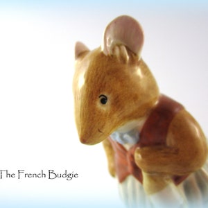 Royal Doulton &quot;BASIL&quot; mouse Vintage figurine from the Brambly Hedge Collection, Made in ENGLAND