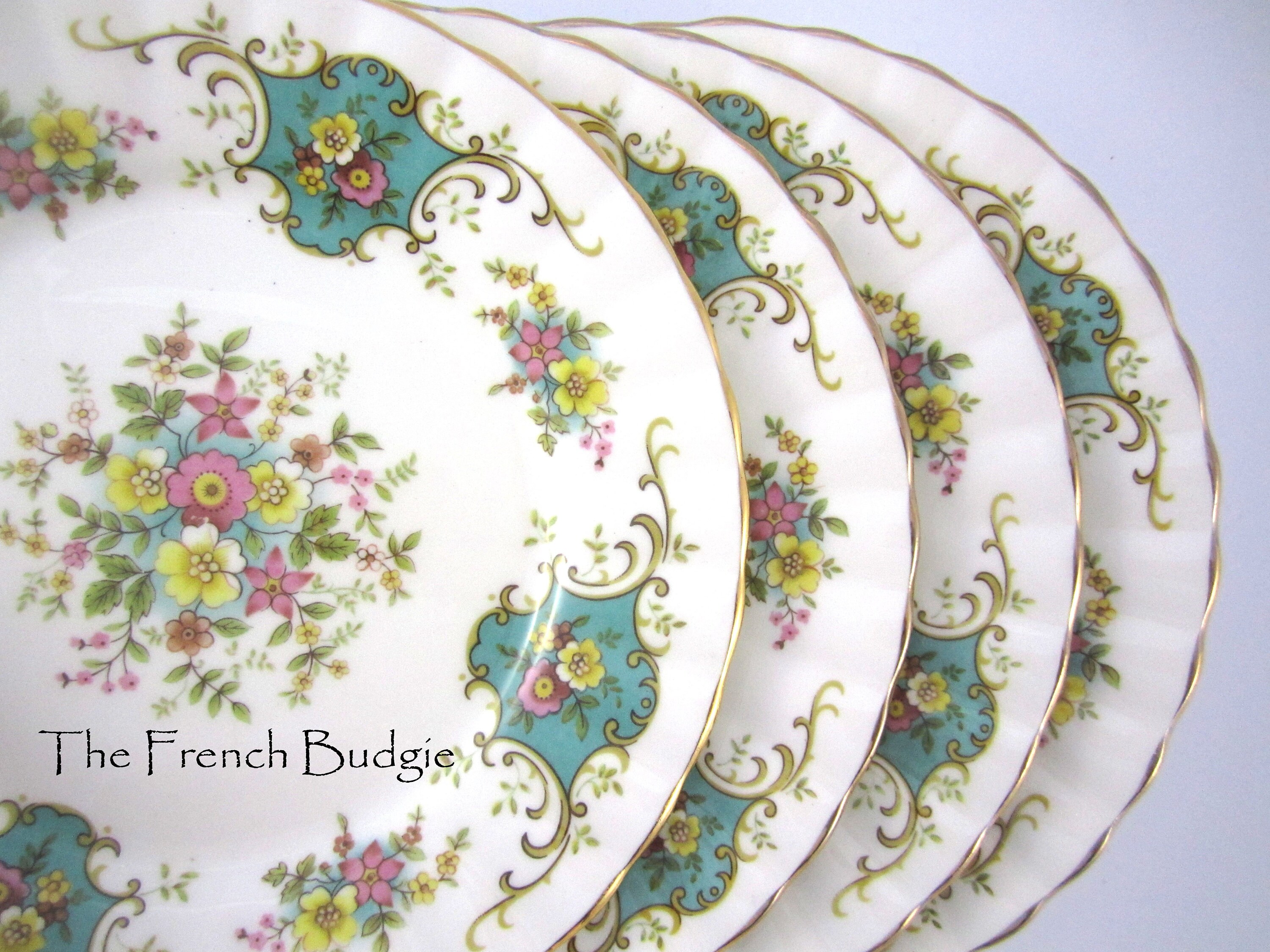 ロイヤルスタッフォード ターコイズブルートリム「TRUE LOVE