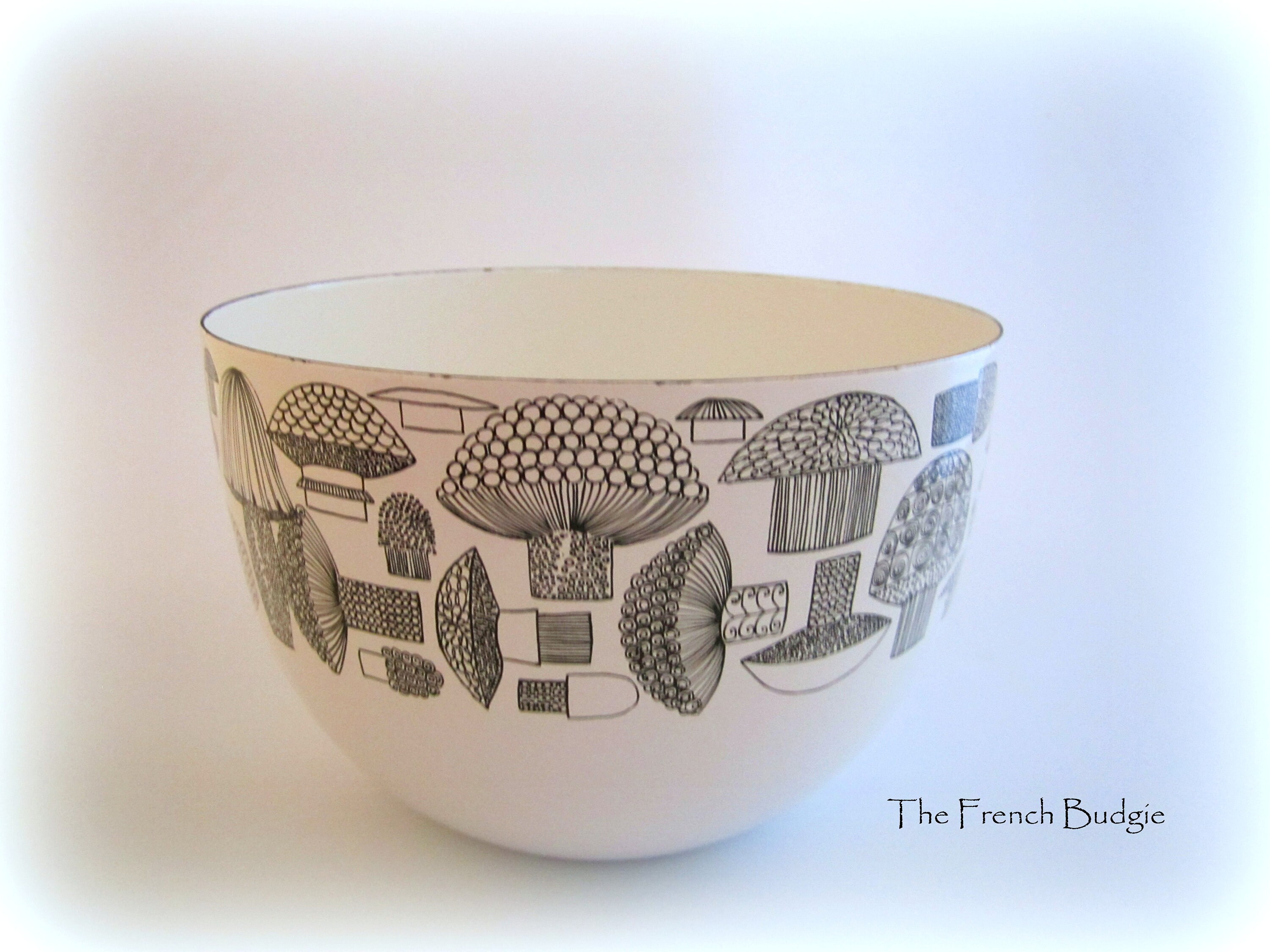 Vintage Finel Arabia Mushroom Enamel Bowl Made in Finland - Etsy