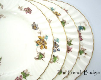 LOT of 4 Minton plates  8" dessert / Salad / luncheon Plates Made in England