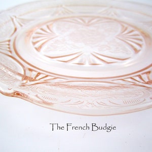 Lot of 5 ROYAL LACE Pink depression Glass,  Hazel Atlas  Glass Plates