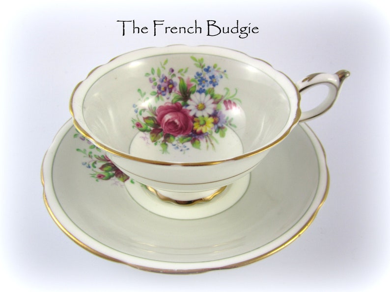 Paragon Double Warrant shops Pale Dove grey Vintage Teacup , Made in ENGLAND Tea Cup