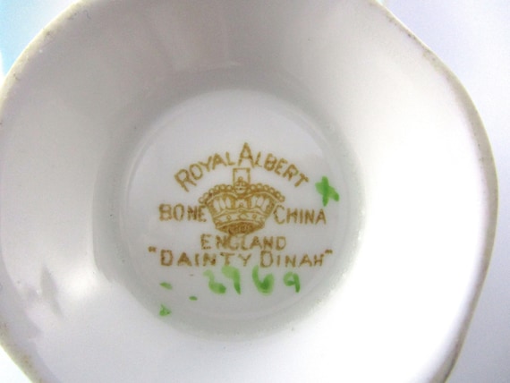ロイヤルアルバート ヴィンテージ 希少ブルー「DAINTY DINAH」ティー