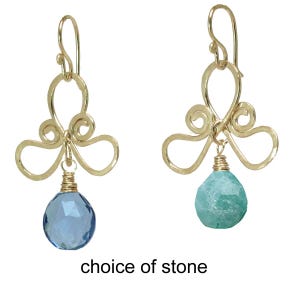 Choice of stone on hammered scrolly shapes     Victorian 173