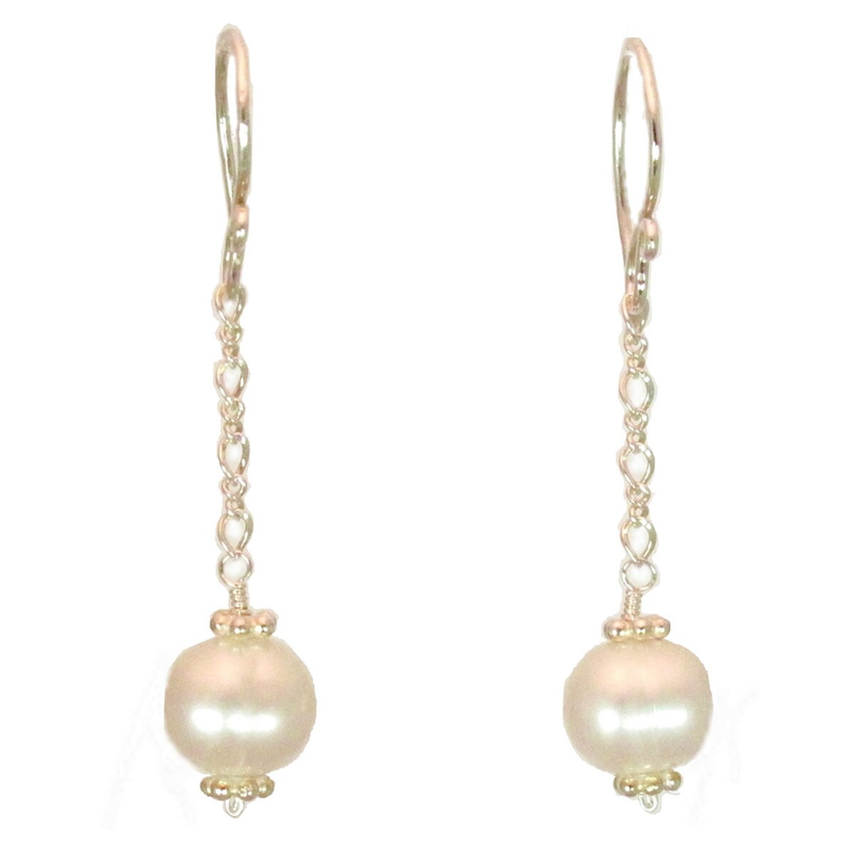 Ivory Pearl Chain Earrings Cosmopolitan 29 - Etsy