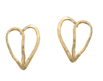 Stud Leaf Earrings, 14k gold filled, sterling silver, 14k rose gold filled