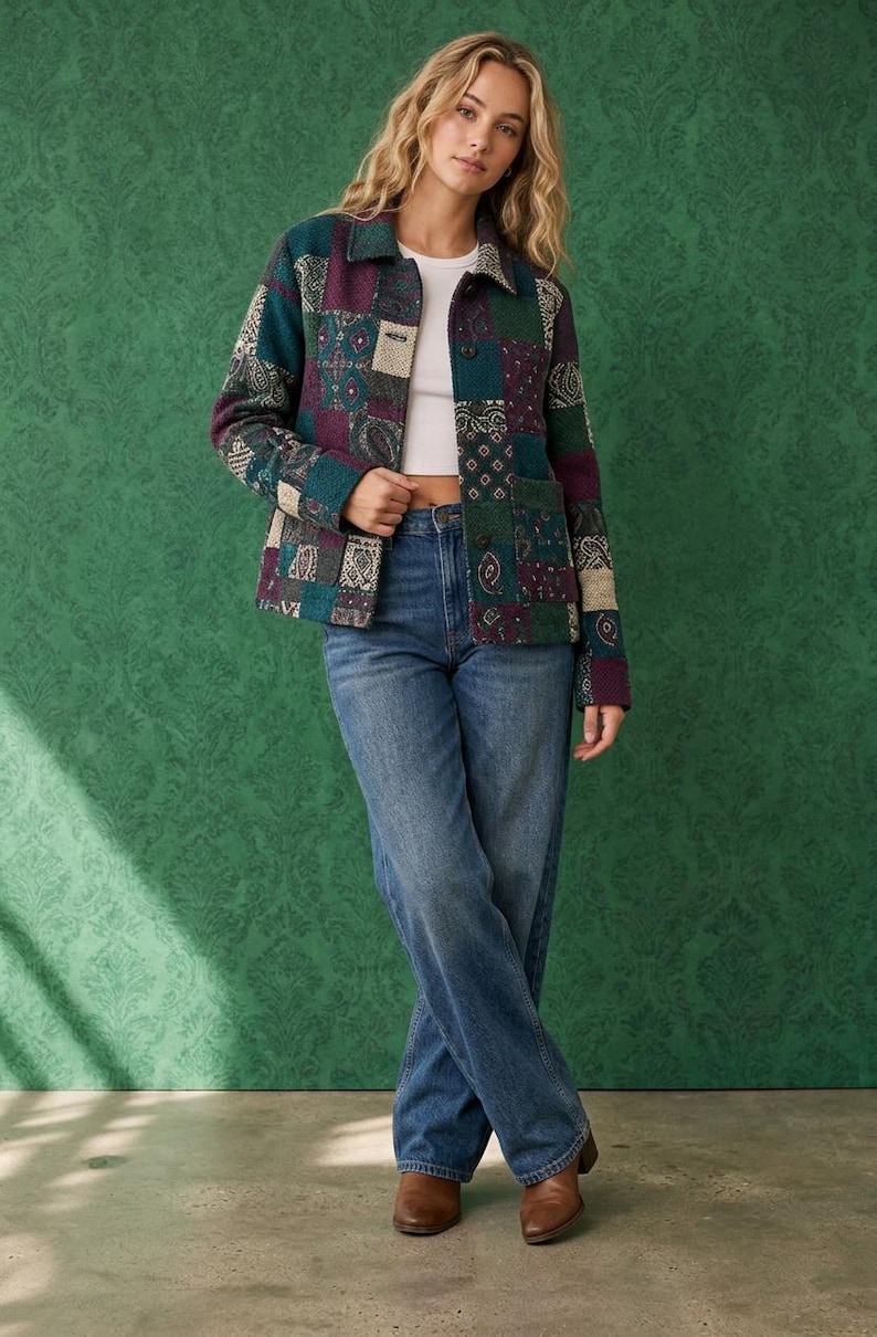 jacket sewing pattern pdf, patchwork jacket pattern, corduroy jacket pattern, digital sewing pattern, jacket pattern pdf, sewing pattern for women, outer wear pattern, vintage jacket pattern, printable pattern pdf, easy sewing pattern, women jacket pattern, instant download pattern, diy jacket sewing, boho jacket pattern, sewing patterns