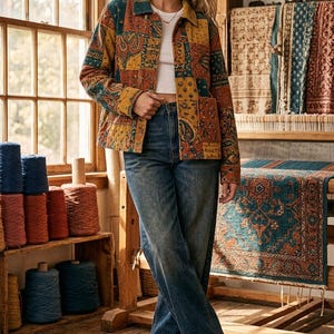 jacket sewing pattern pdf, patchwork jacket pattern, corduroy jacket pattern, digital sewing pattern, jacket pattern pdf, sewing pattern for women, outer wear pattern, vintage jacket pattern, printable pattern pdf, easy sewing pattern, women jacket pattern, instant download pattern, diy jacket sewing, boho jacket pattern, sewing patterns