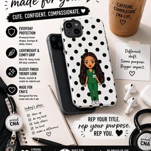 CNA Life Phone Case: Dual Layer Protection, Glossy Finish, Polycarbonate Shell